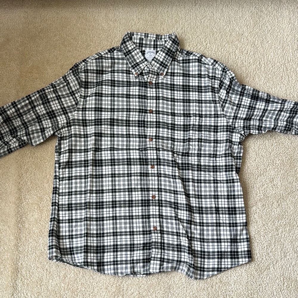 Plaid Button-Up Shirt